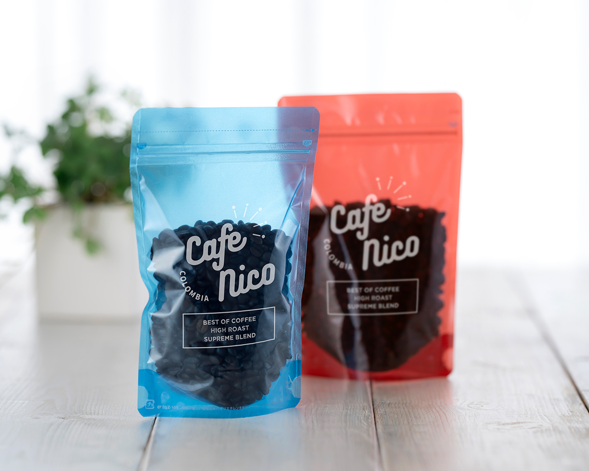 シースルースタンドチャック 100g アクア｜ニコノスオンラインストア