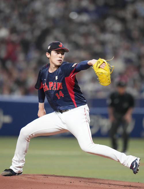 WBC】佐々木朗希が自己最速165キロ、甲斐も捕球できず ベンチの大谷は