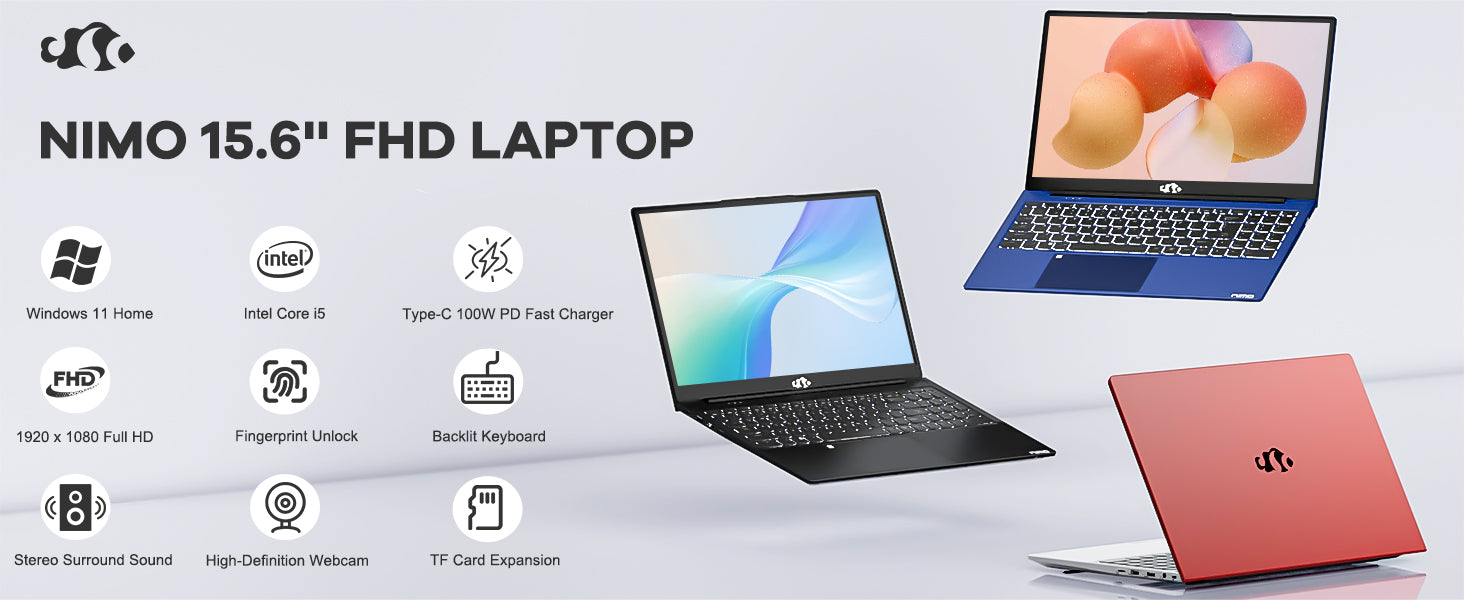 Nimo 15.6 FHD N156 I5-12450H Laptop