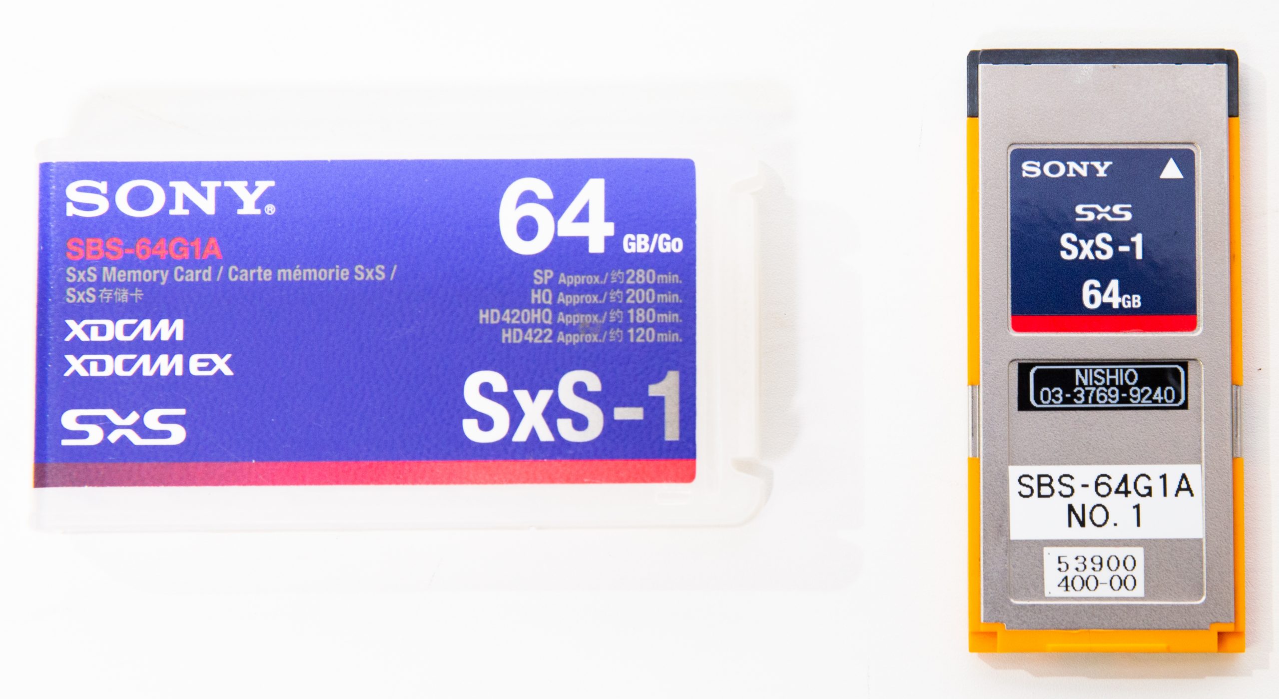 SXS-1ﾒﾓﾘｰｶｰﾄﾞ 64GB SBS-64G1A /SONY ]のレンタルなら西尾レントオール