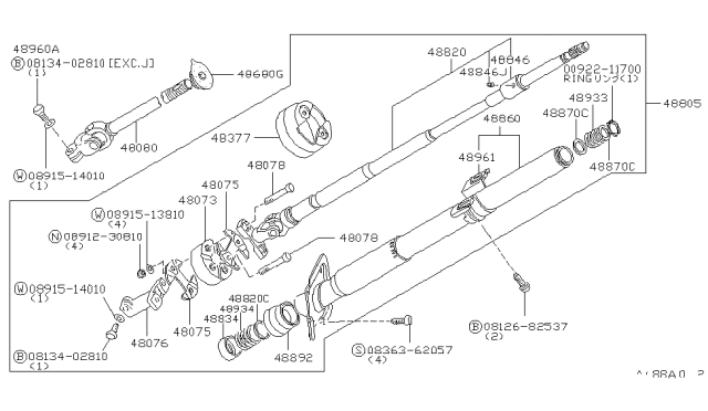 Steering Column - 1979 Nissan 280ZX
