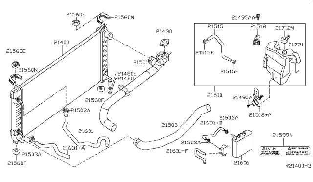 21606-ZX50A Genuine Nissan Part