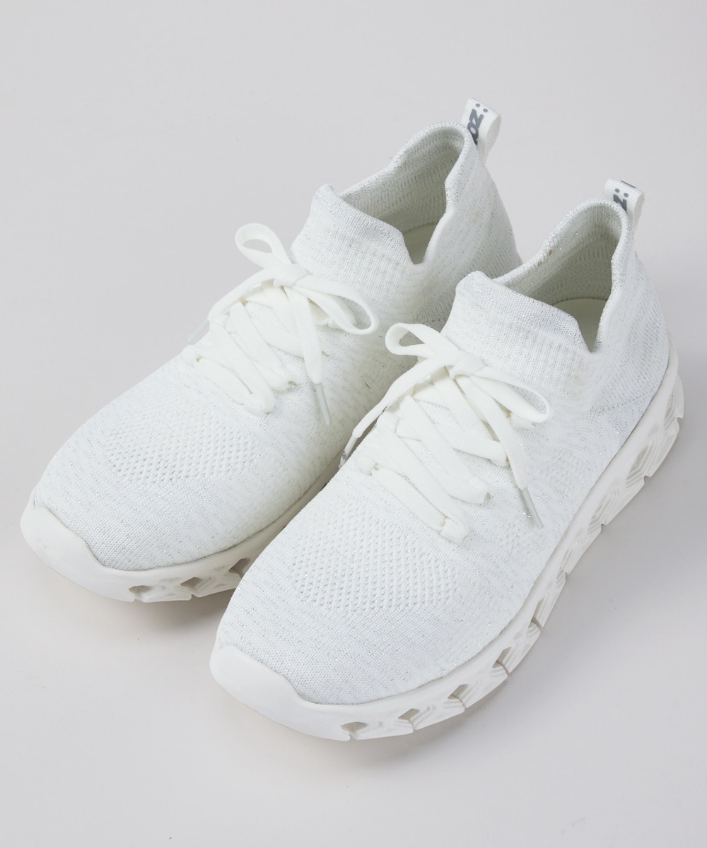 ゆったり幅広】moz（モズ）超軽量やわらかニットレーススニーカー