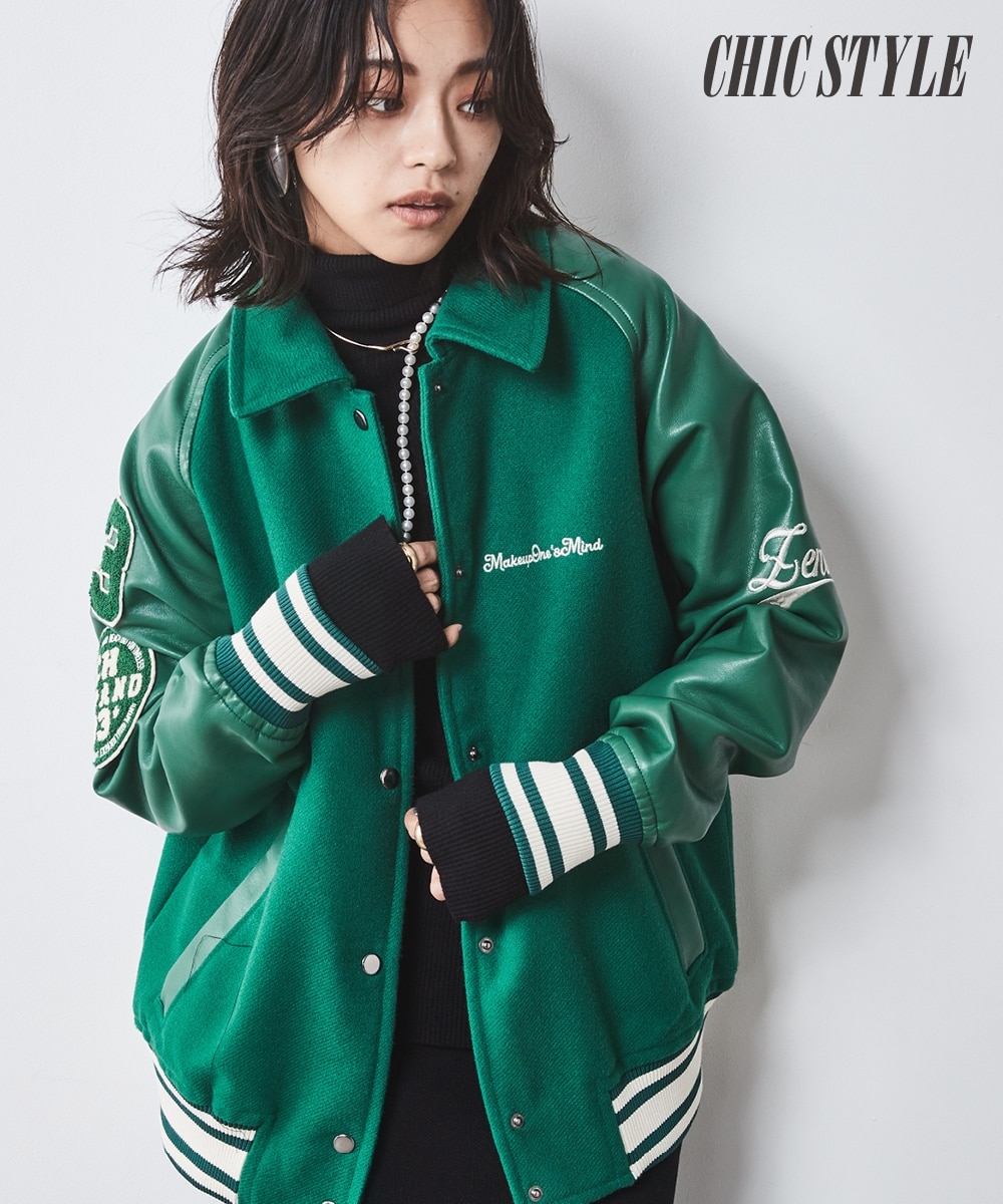 スタジアムジャンパー＜大きいサイズ有＞シックスタイル 通販【ニッセン】