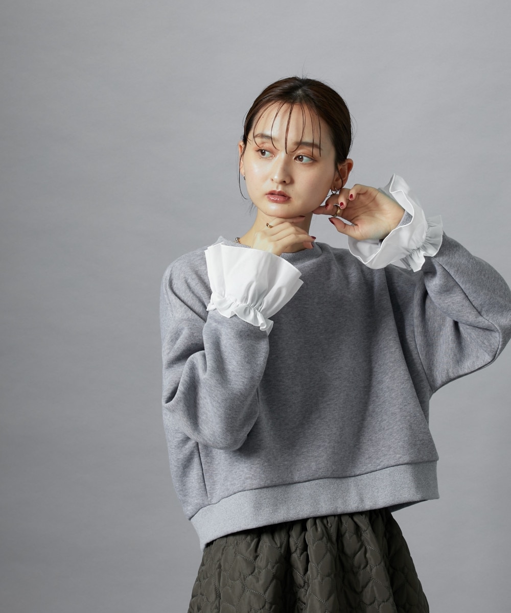 フリル取り外し可能裏起毛トレーナー 通販【ニッセン】