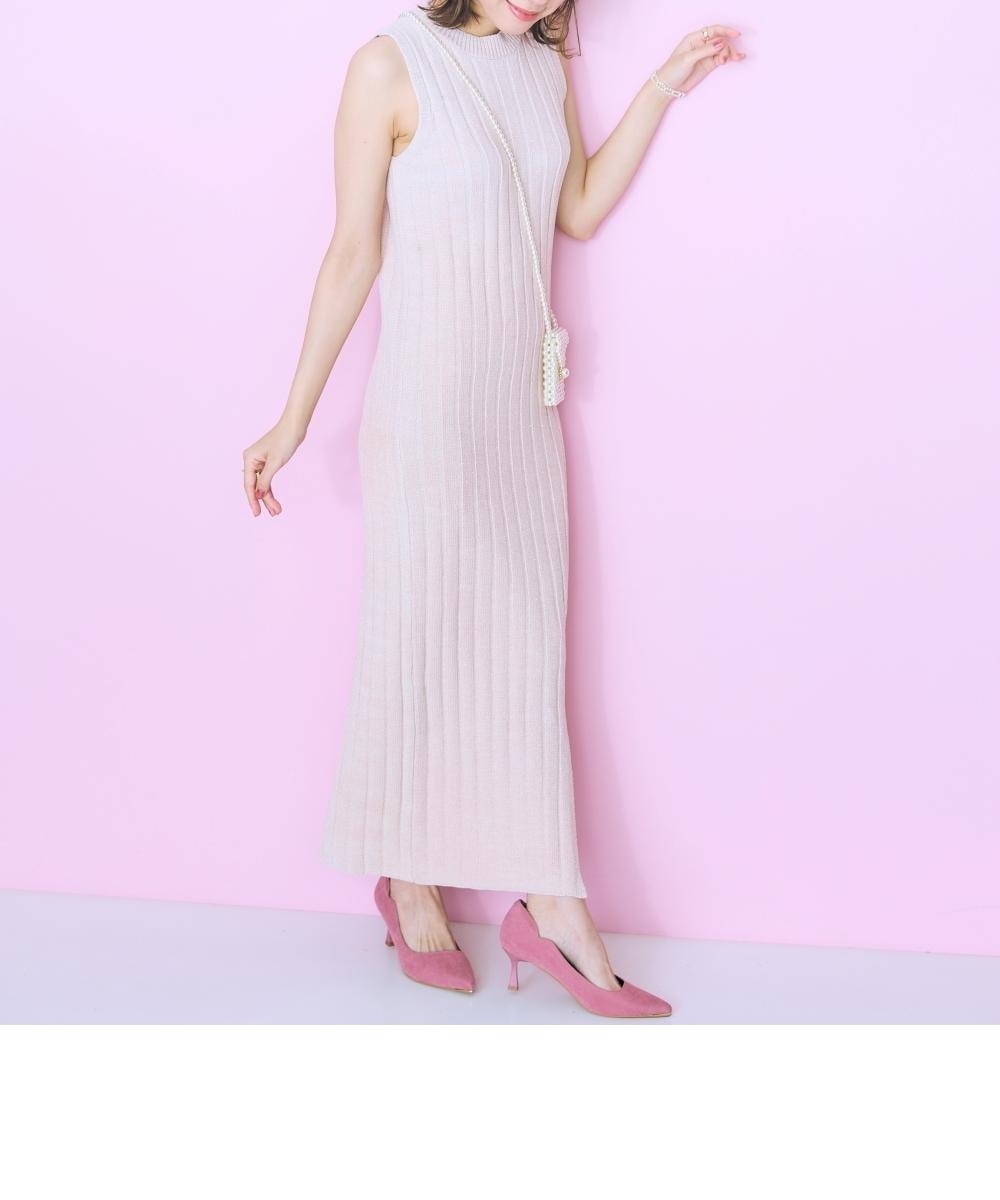 大きいサイズ＞ラメモールリブニットワンピース marun 通販【ニッセン】