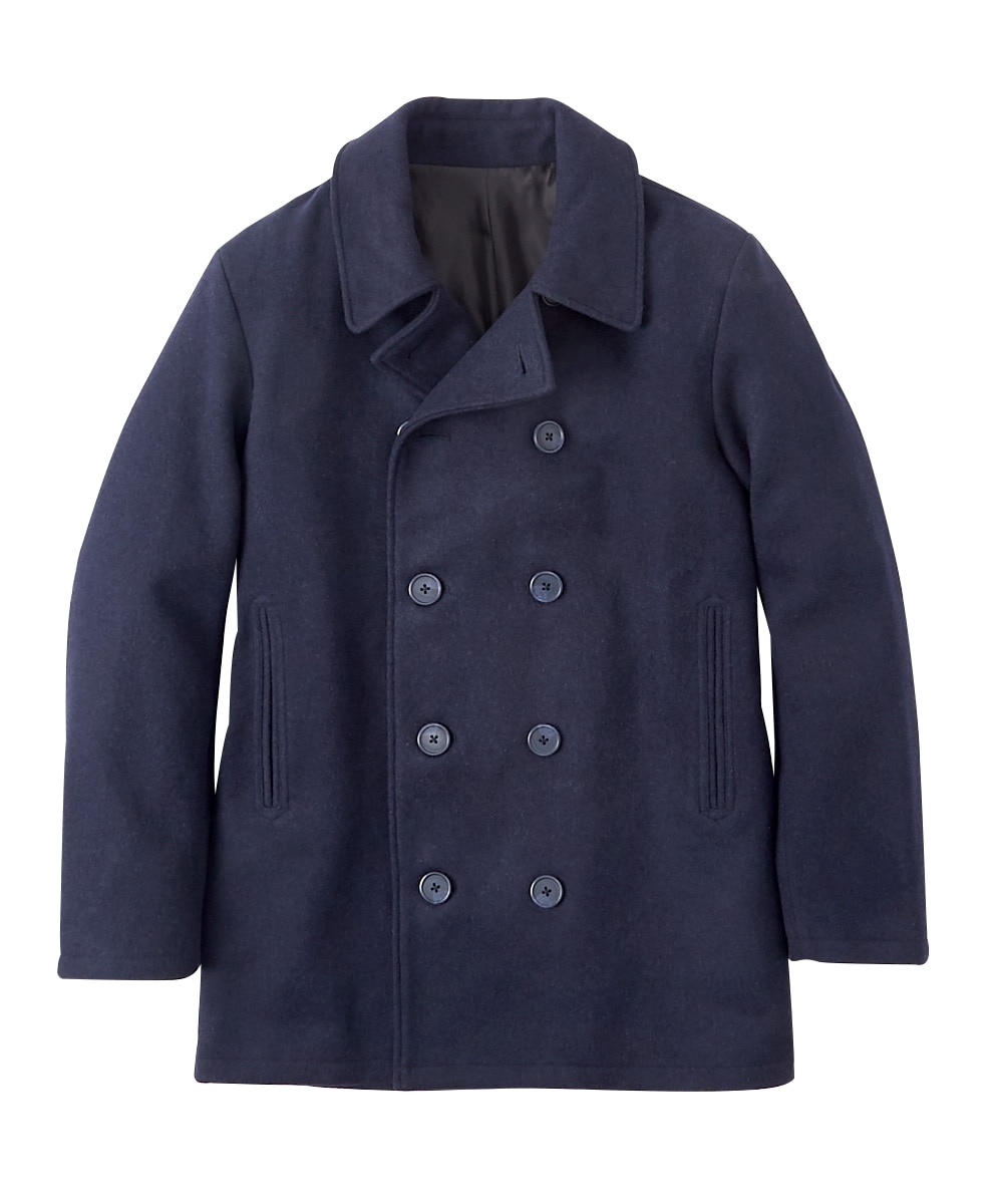 ウール混2WAY Pコート（襟を留めるチンストラップ付き） 通販【ニッセン】