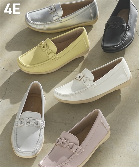 ゆったり幅広】ベルトデザインドライビングシューズ（低反発中敷