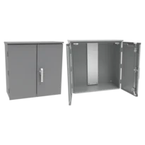 CT Cabinet 2-Door with Steel Foot-Mount Panel Type 3R, 36x36x14
