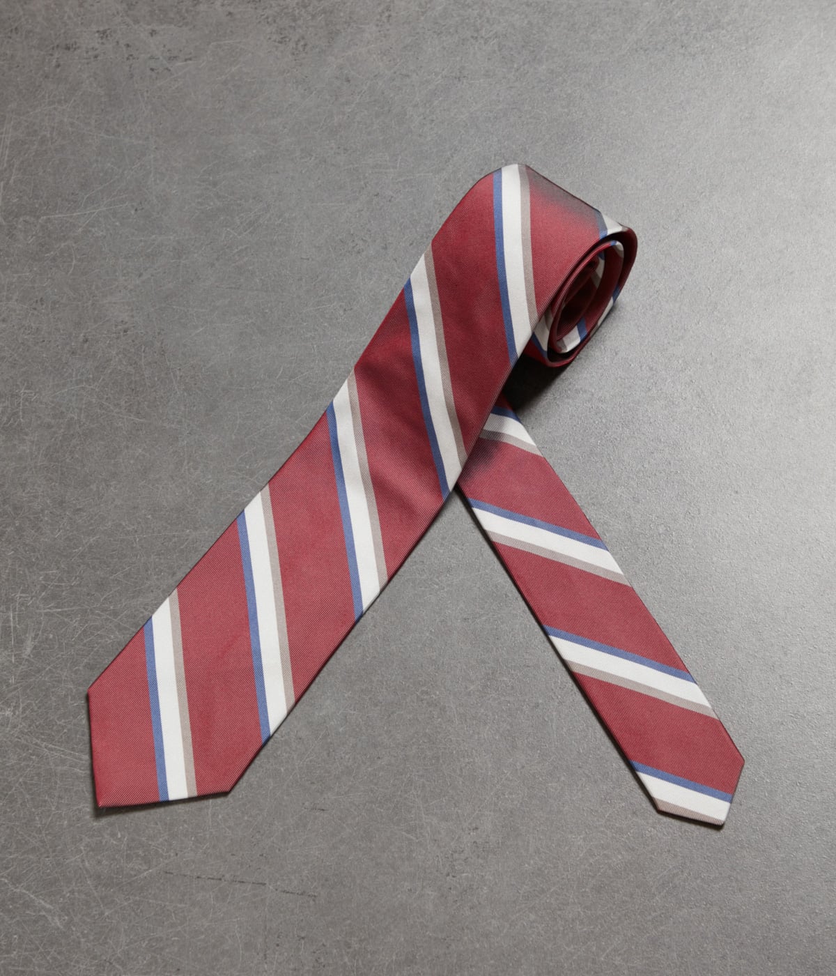 Setidea シャンブレーカラーストライプ ネクタイ(15902001-2024