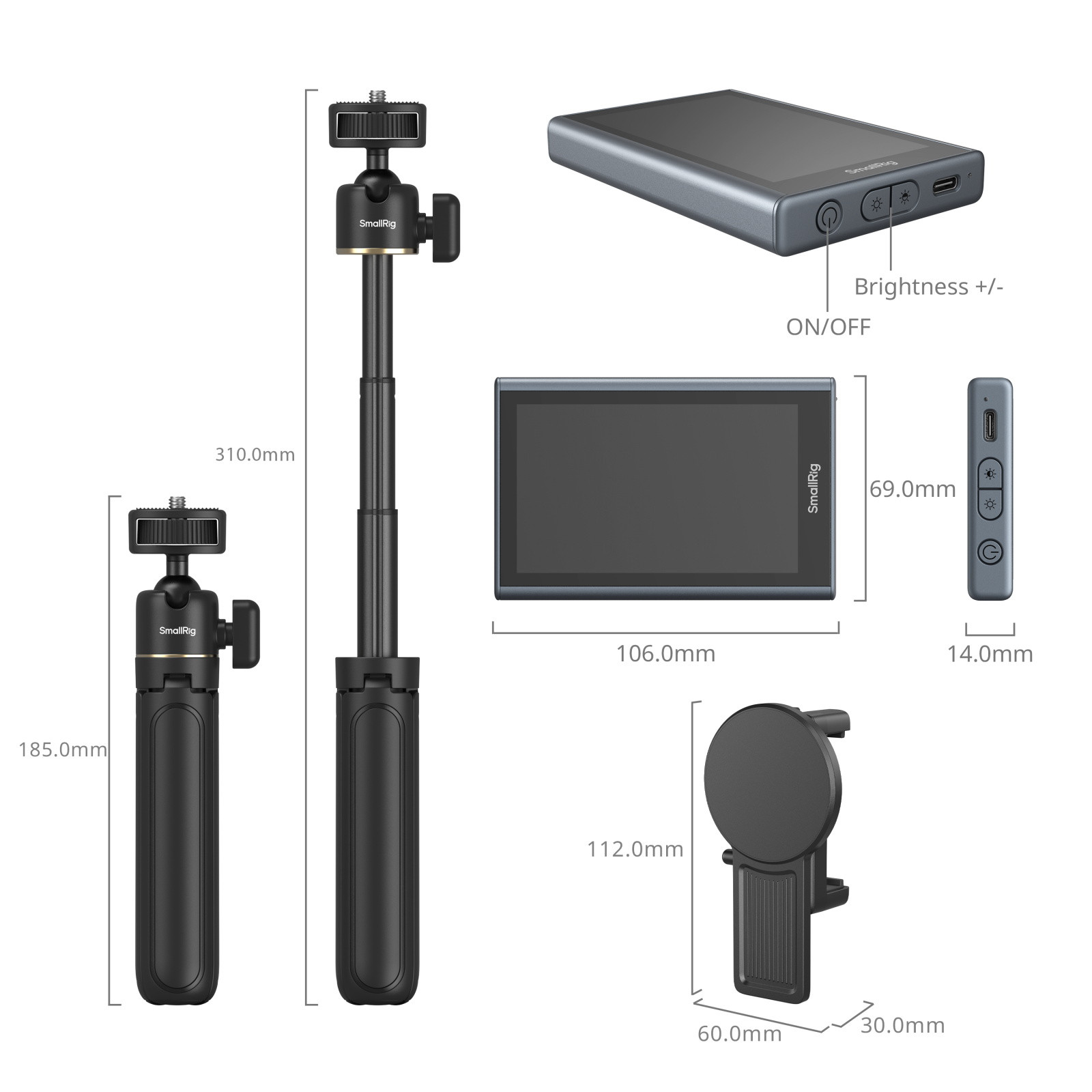 SmallRig Wireless Video Monitor for Phone (Vlog Kit) 4851B
