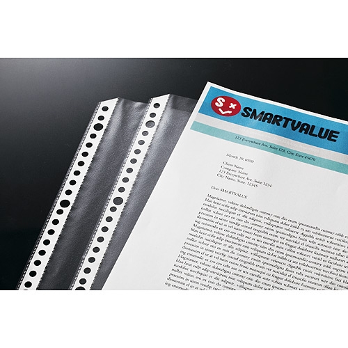 スマートオフィス】再生クリアポケット0.06mm100枚 D134J スマートバリュー