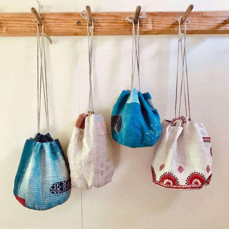 Handstitched Drawstring Bag Pattern – Snuggly Monkey