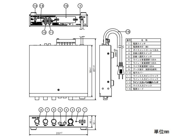 BC-20】UNI-PEX 卓上型コンパクトアンプ 20W｜サウンドショップ