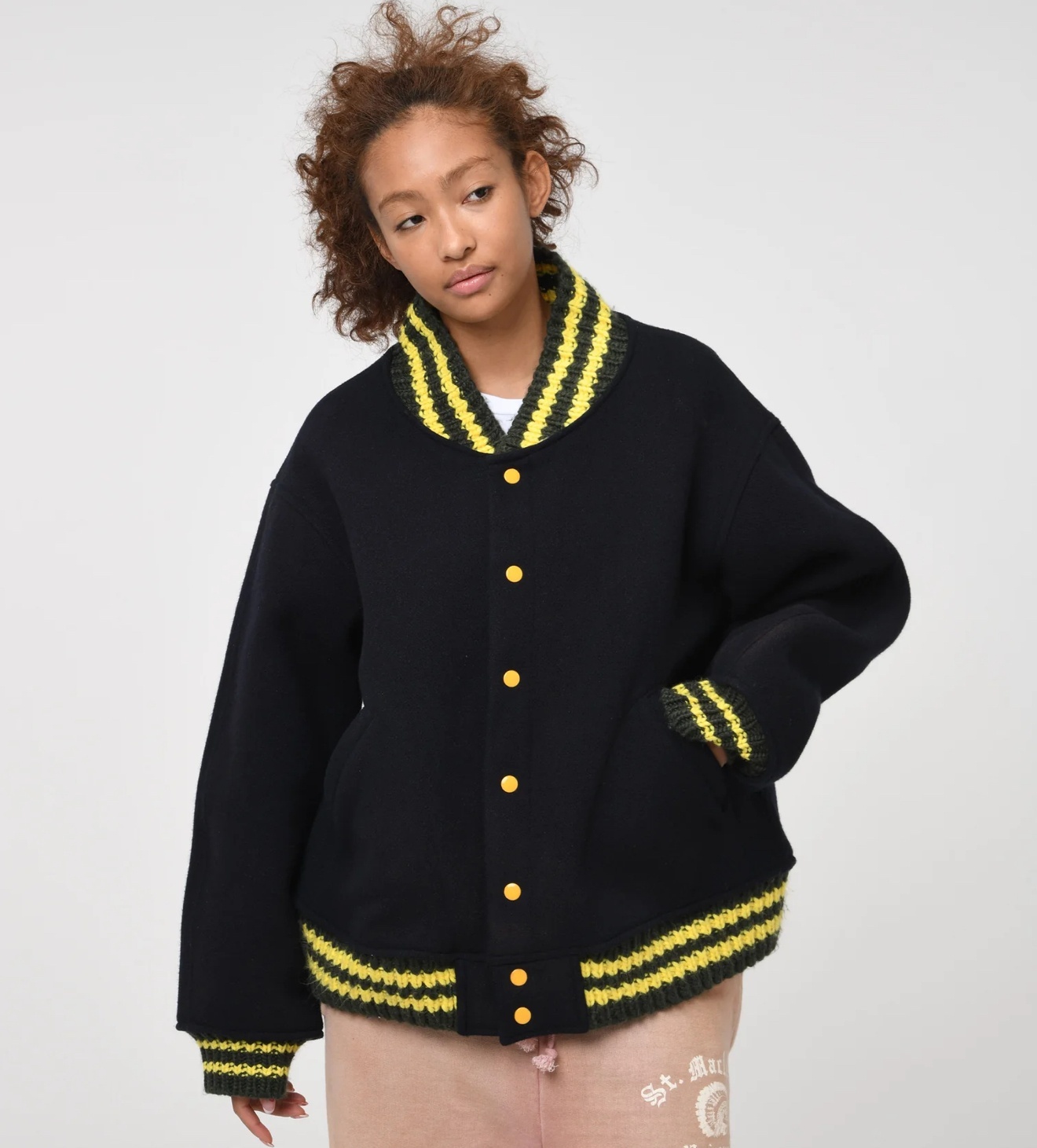 ST. MACLAREN UNIV. VARSITY JACKET AGED バーシティジャケット