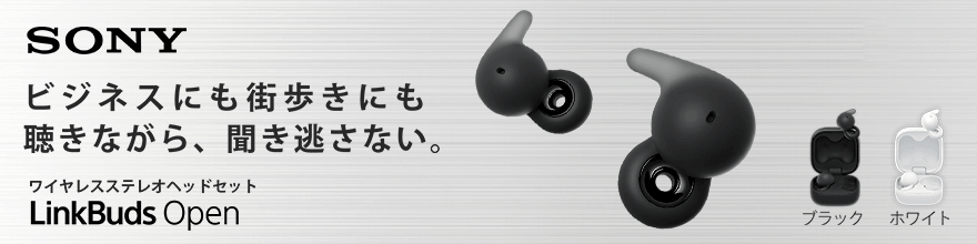 SONY フルワイヤレスイヤホン『LinkBuds OPEN WFL910』｜ソフマップ