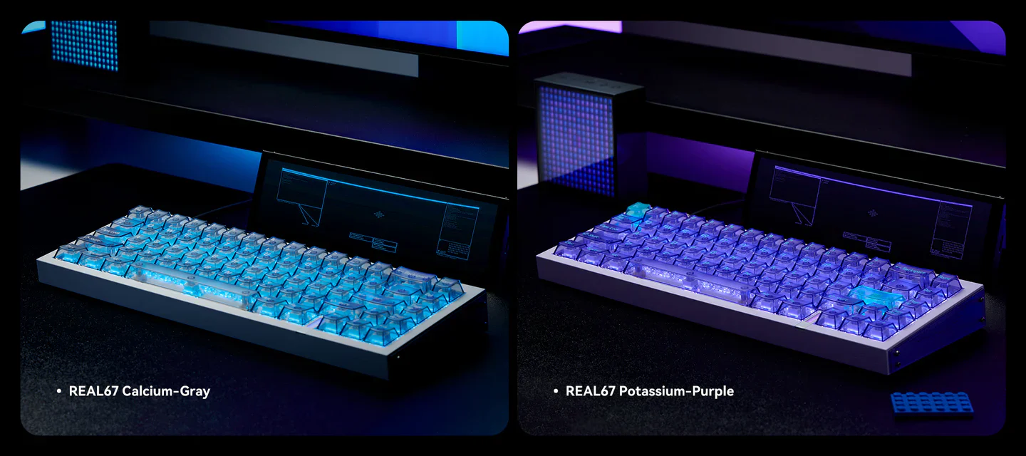 MelGeek REAL67 Sodium (White) ゲーミングキーボード｜の通販は