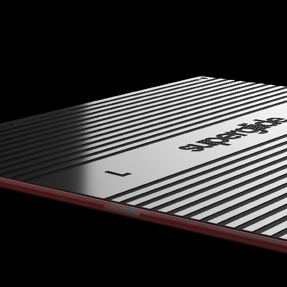 ゲーミングマウスパッド [490x420x4mm] XLサイズ Superglide Glass