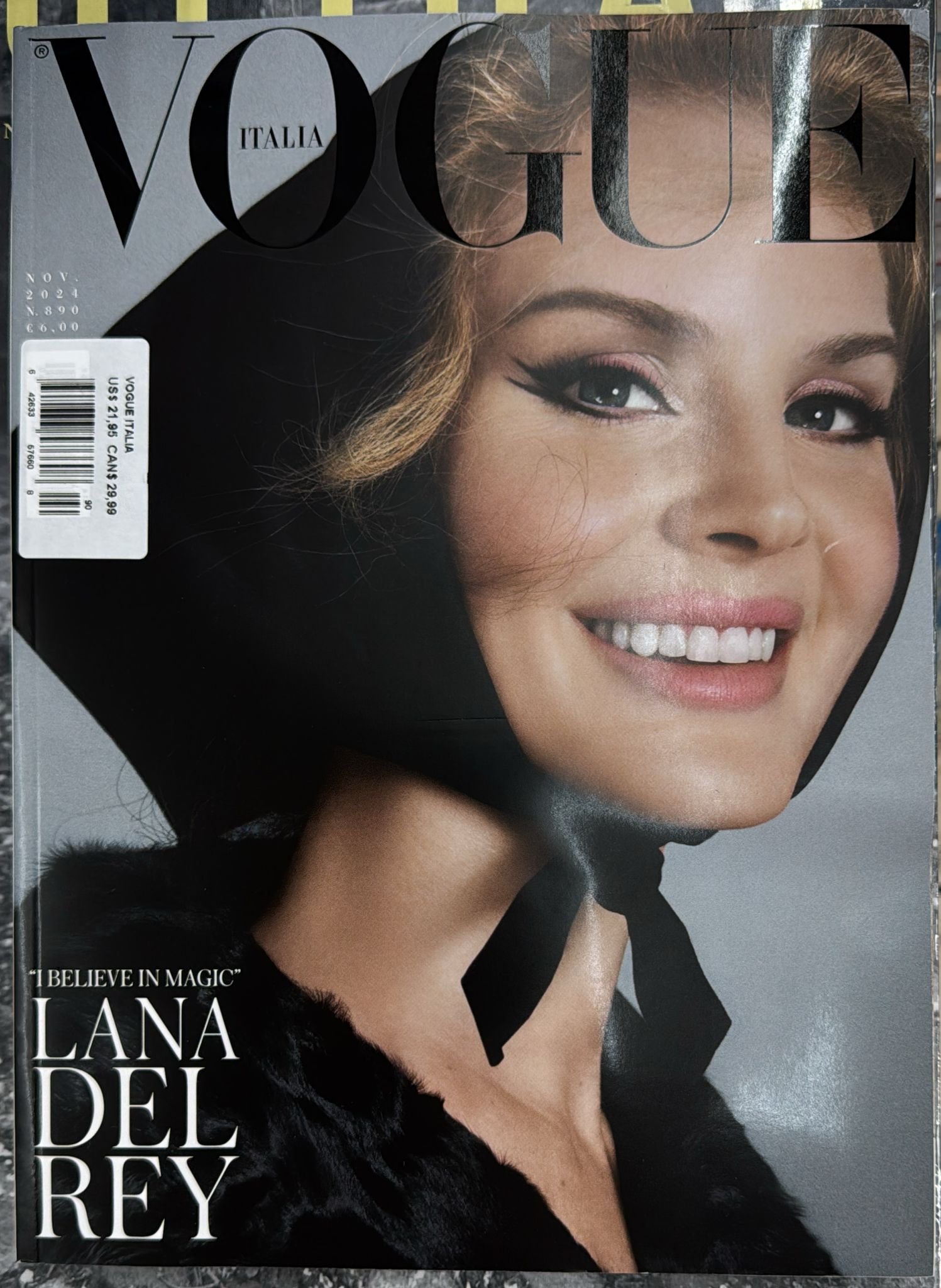 VOGUE ITALIA MAGAZINE – NOVEMBER 2024 – LANA DEL REY – BRAND NEW