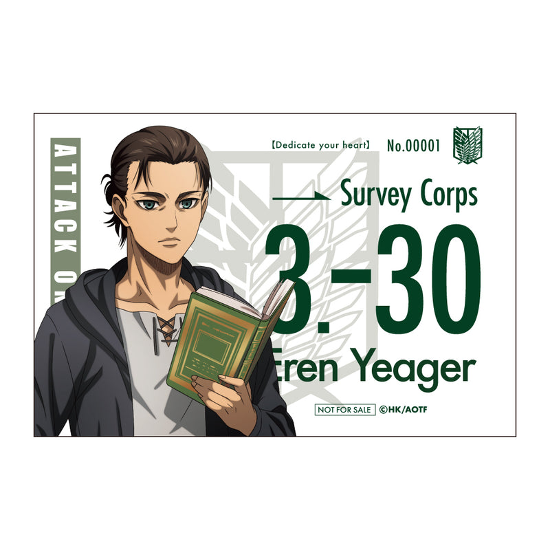 進撃の巨人 The Final Season レザーラウンドウォレット グリーン 特典