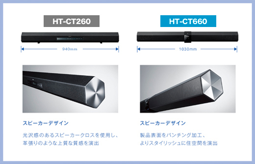HT-CT660 特長 : スピーカー | サウンドバー／ホームシアターシステム