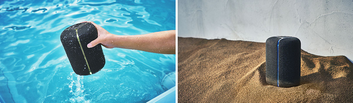 SRS-XB402M 特長 : 便利機能 | アクティブスピーカー／ネック