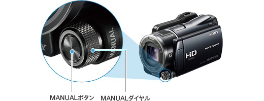 HDR-XR550V 特長 : 使いやすい快適操作 | デジタルビデオカメラ