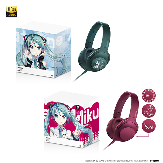 初音ミク」とコラボレーションしたステレオヘッドホン「h.ear on (MDR
