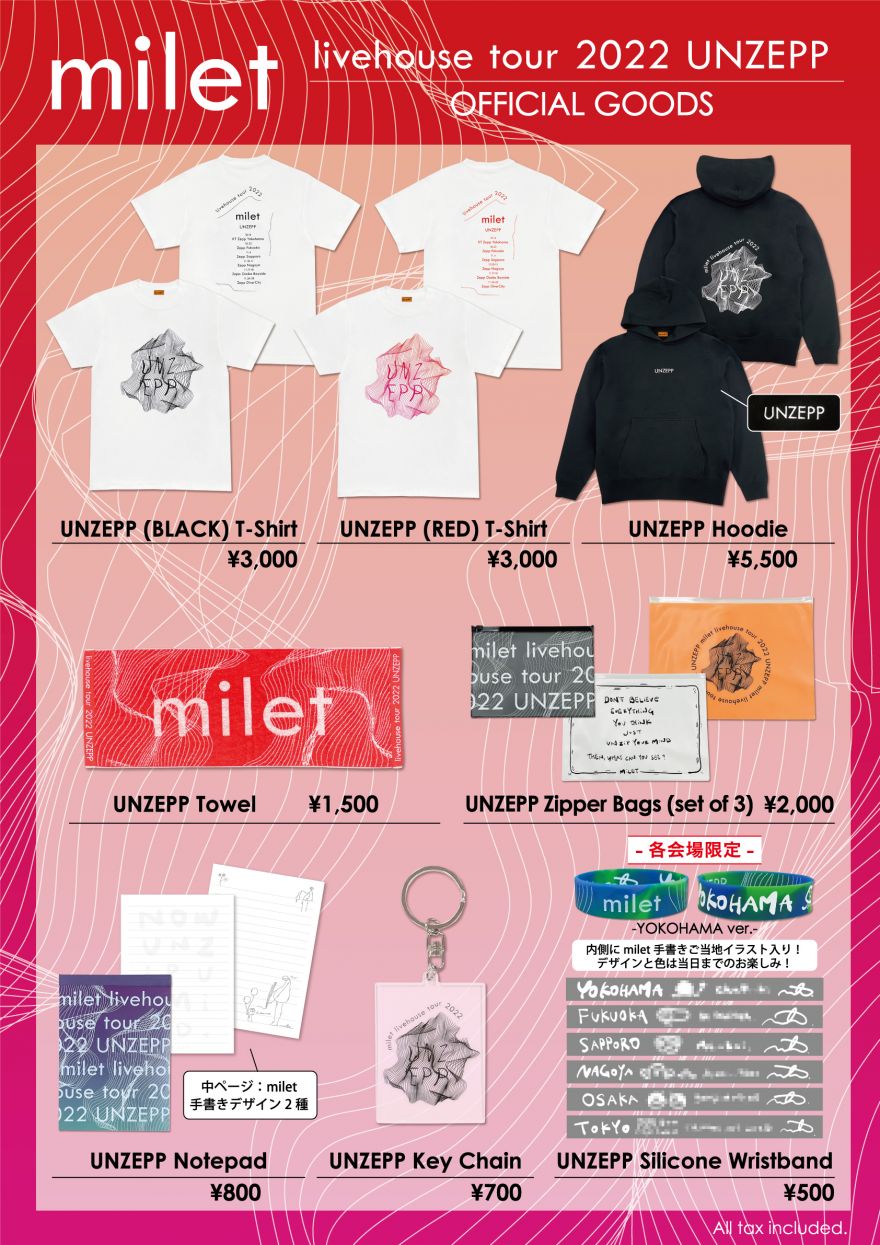 milet livehouse tour 2022 