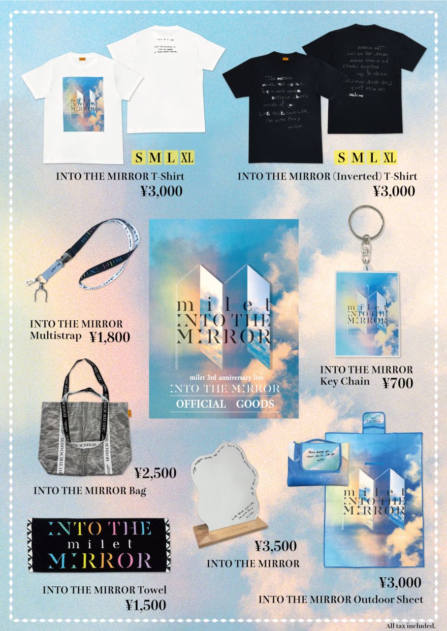 milet 3rd anniversary live “INTO THE MIRROR”」グッズ公開！ | milet