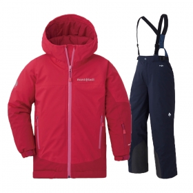 montbell/モンベル/パウダーステップジャケット上下セット Kid's PKの
