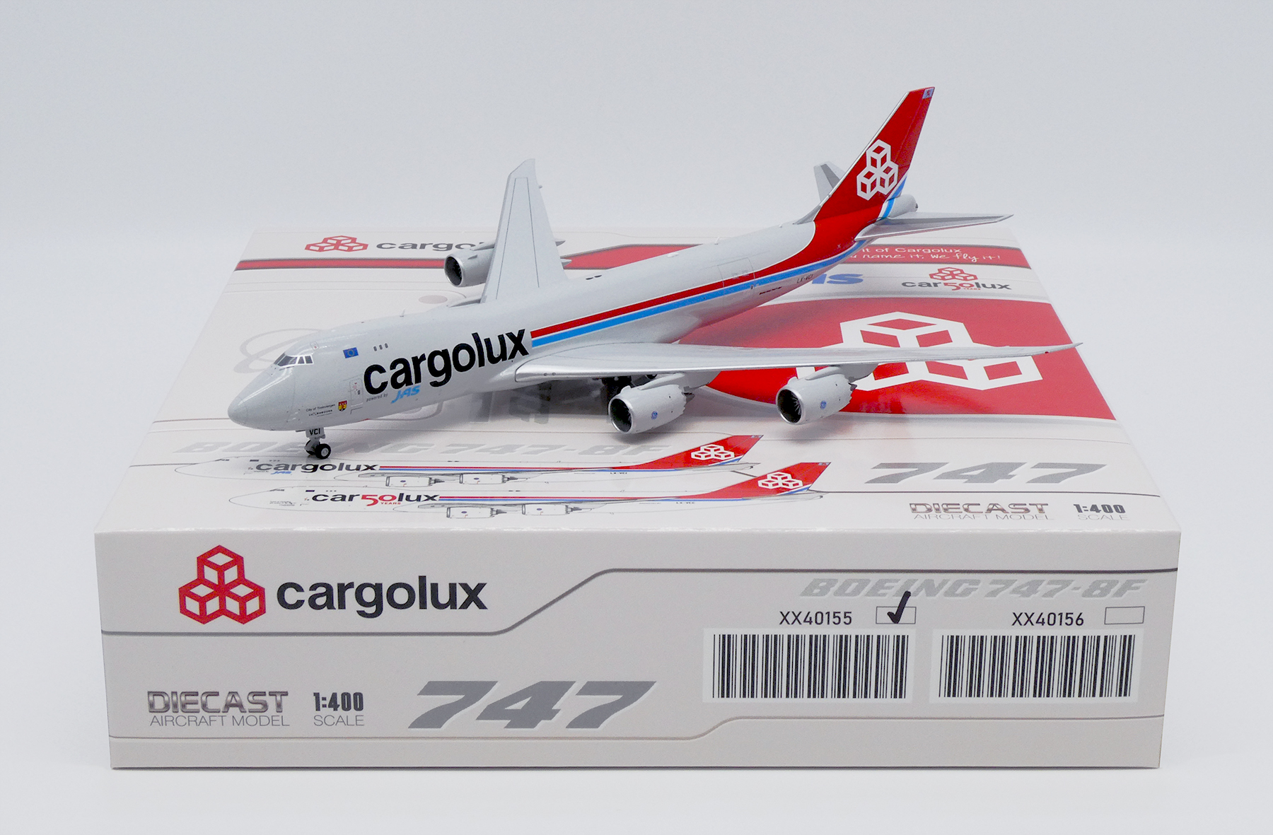 ScaleModelStore.com :: JC Wings 1:400 - XX40155 - Cargolux Boeing