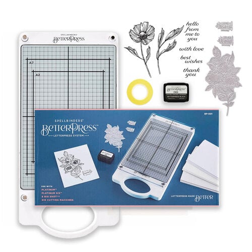 Spellbinders - BetterPress Letterpress System - With Love Flower