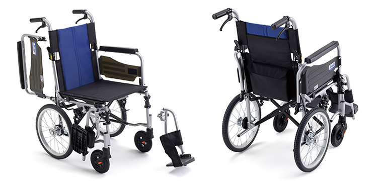 非課税】ミキ 介助型車椅子 BAL-R4 施設向き ハイポリマータイヤ 軽量