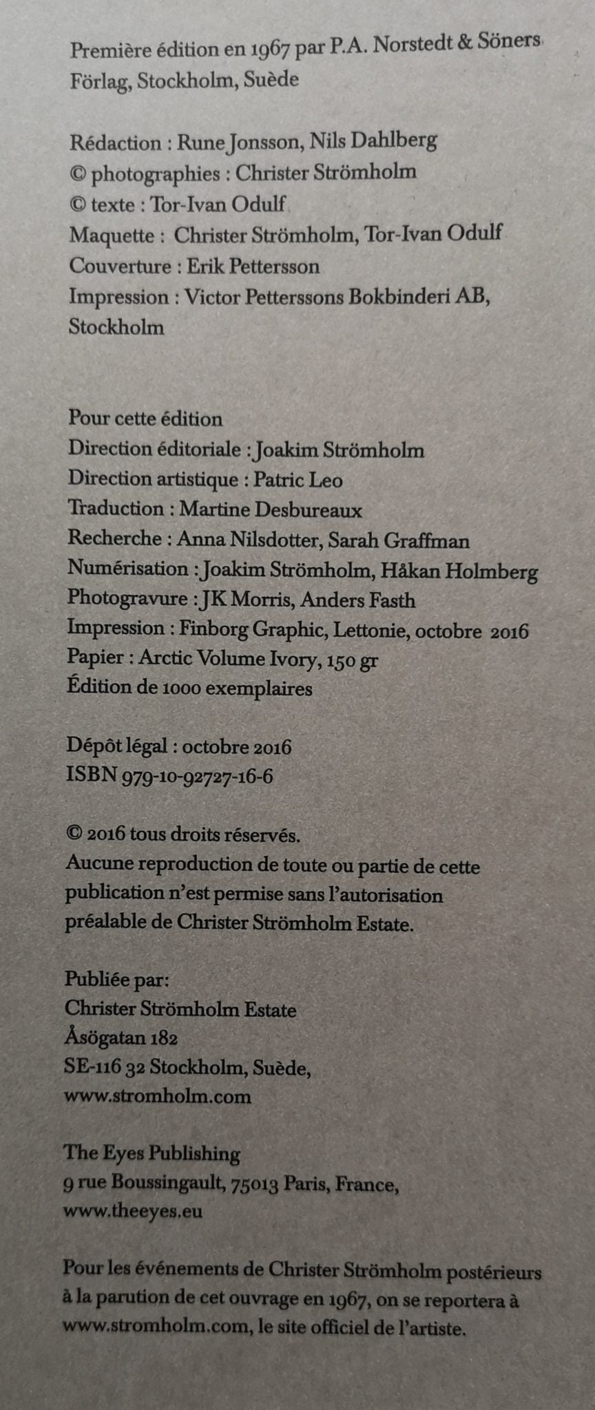 Poste Restante by Christer Stromholm | Photography | Setanta Books