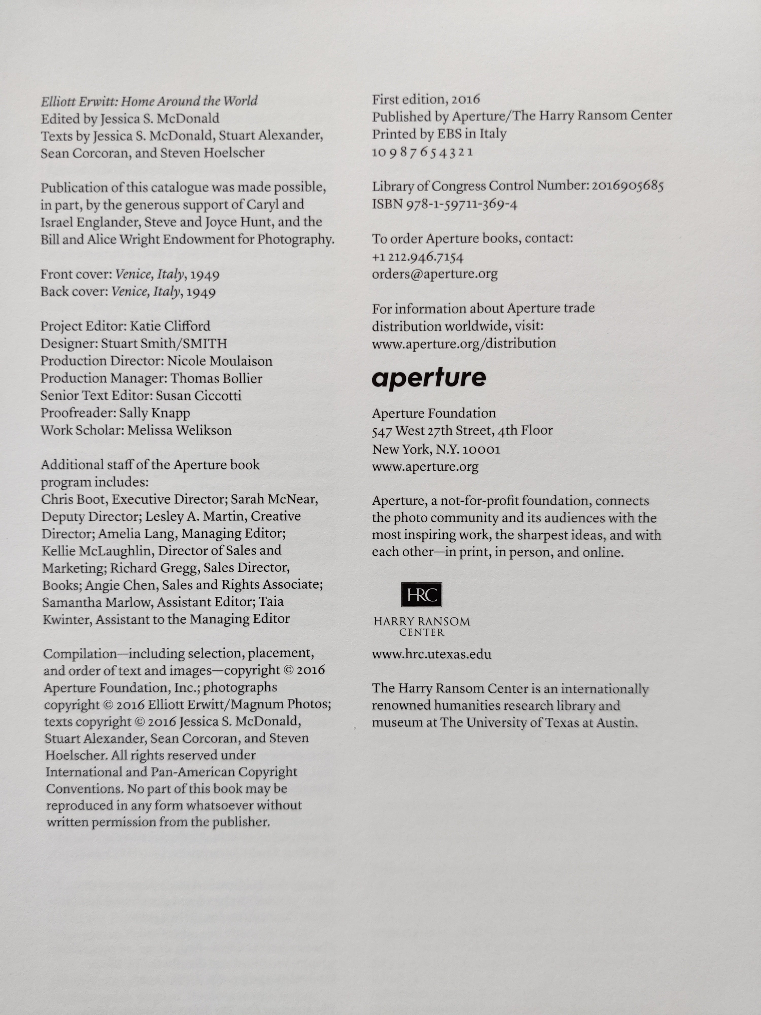 Elliott Erwitt: Home Around The World | Photobooks | Setanta Books