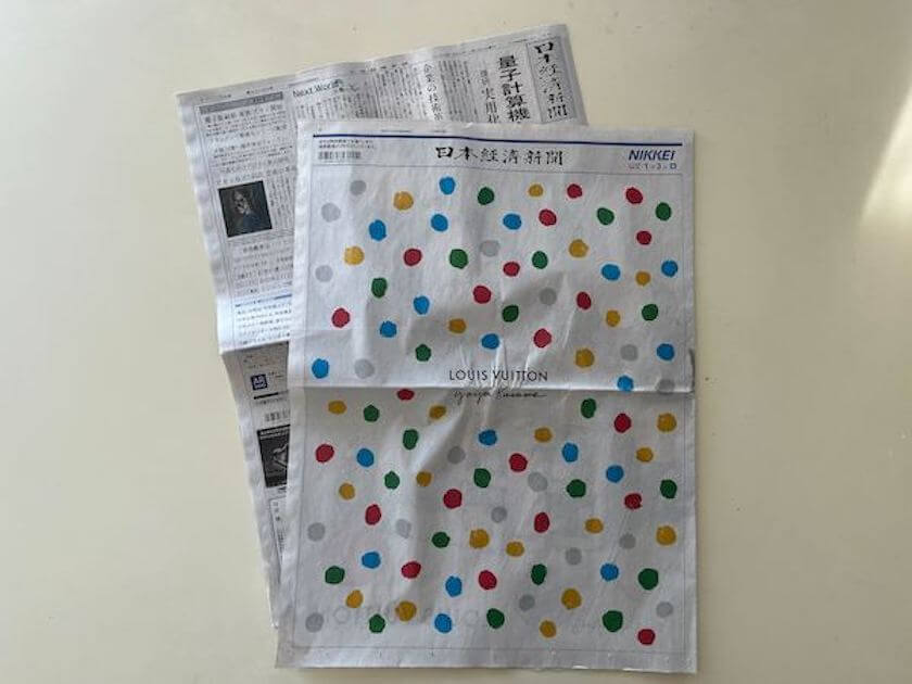 ルイ・ヴィトン」の全面広告が大新聞の表紙やテレビ番組欄をジャック