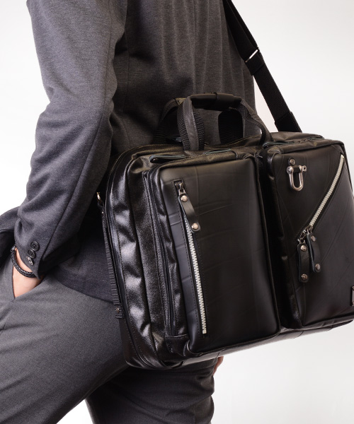 森野帆布コラボ／3WAYビジネスバッグ ナイトライドモデル｜製品紹介