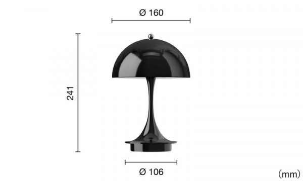 パンテラ 160 ポータブル V3 / オペーク・ブラックLouis Poulsen