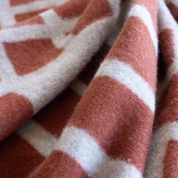 ウール シングルブランケット 130×180cm / FLOOR ブラウンKLIPPAN