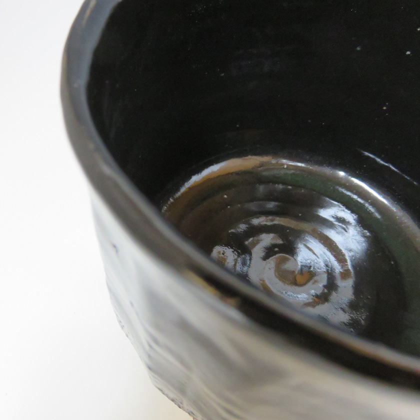 茶道具 抹茶茶碗（まっちゃちゃわん） 瀬戸黒茶碗 小原木写 西尾 香舟