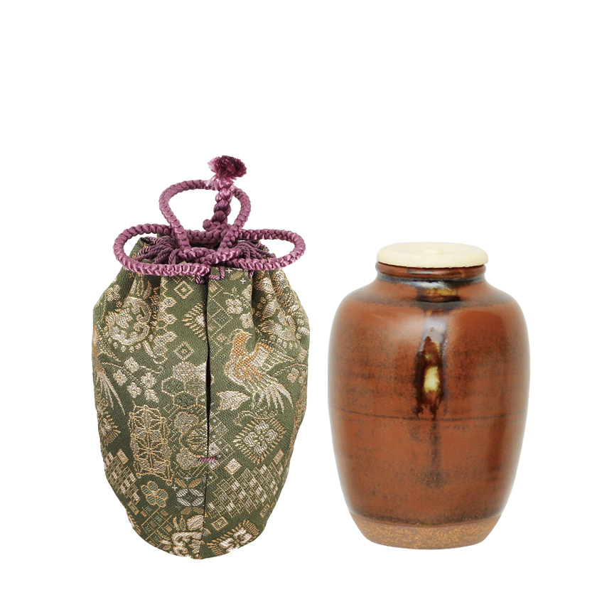 茶道具 即中斎書付 銘 山里 瀬戸 茶入 仕服付 二重箱 表千家 濃