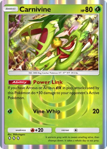 Triumphant Light - #9 Carnivine - Pokémon TCG Pocket - Serebii.net