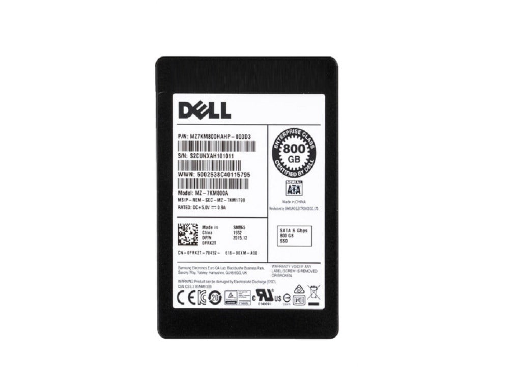 Samsung SM865 MZ-7KM800A Write Intensive SSD 800 GB SATA 6Gb/s