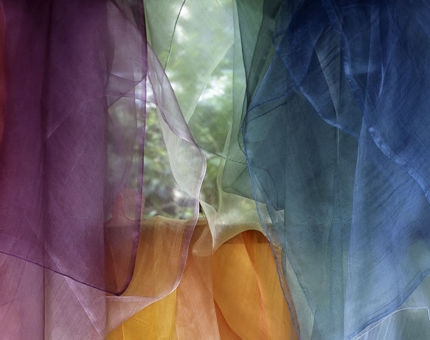 染司よしおか制作 植物染(草木染め)生絹ストール