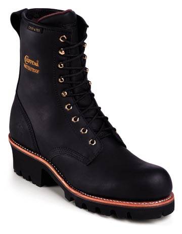 CH73050 Chippewa Black 8 Inch Waterproof Logger Men's