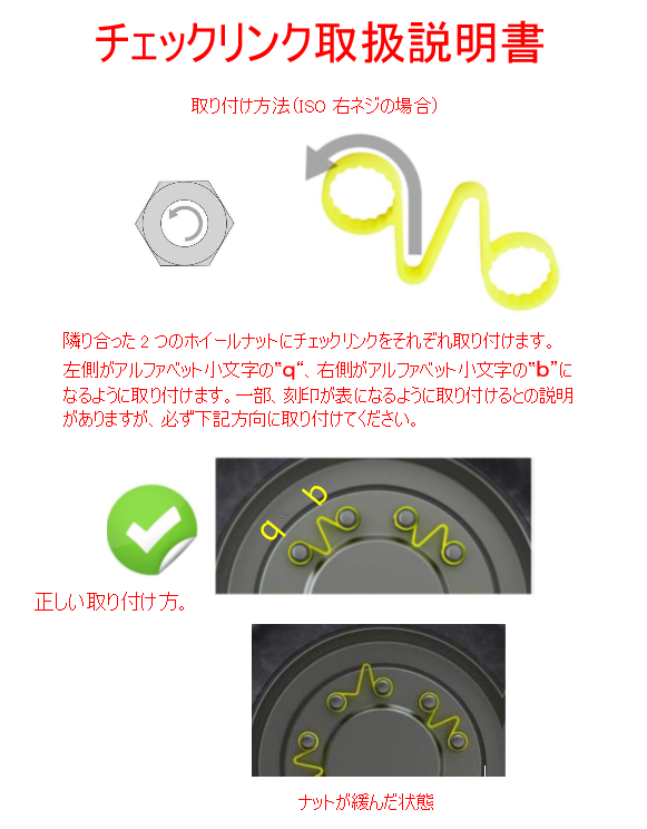 TIPTOP チェックリンクイエロー CLY-33 50個入 ISOホイールナット33mm