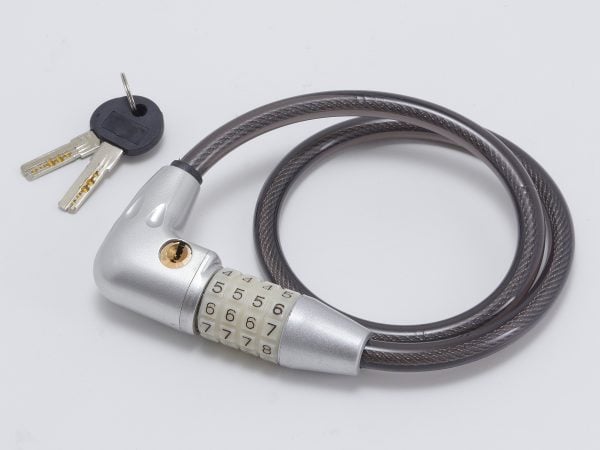 GORIN ソリッドカラーワイヤーロック 70cm G-222W ｜パーツ・用品