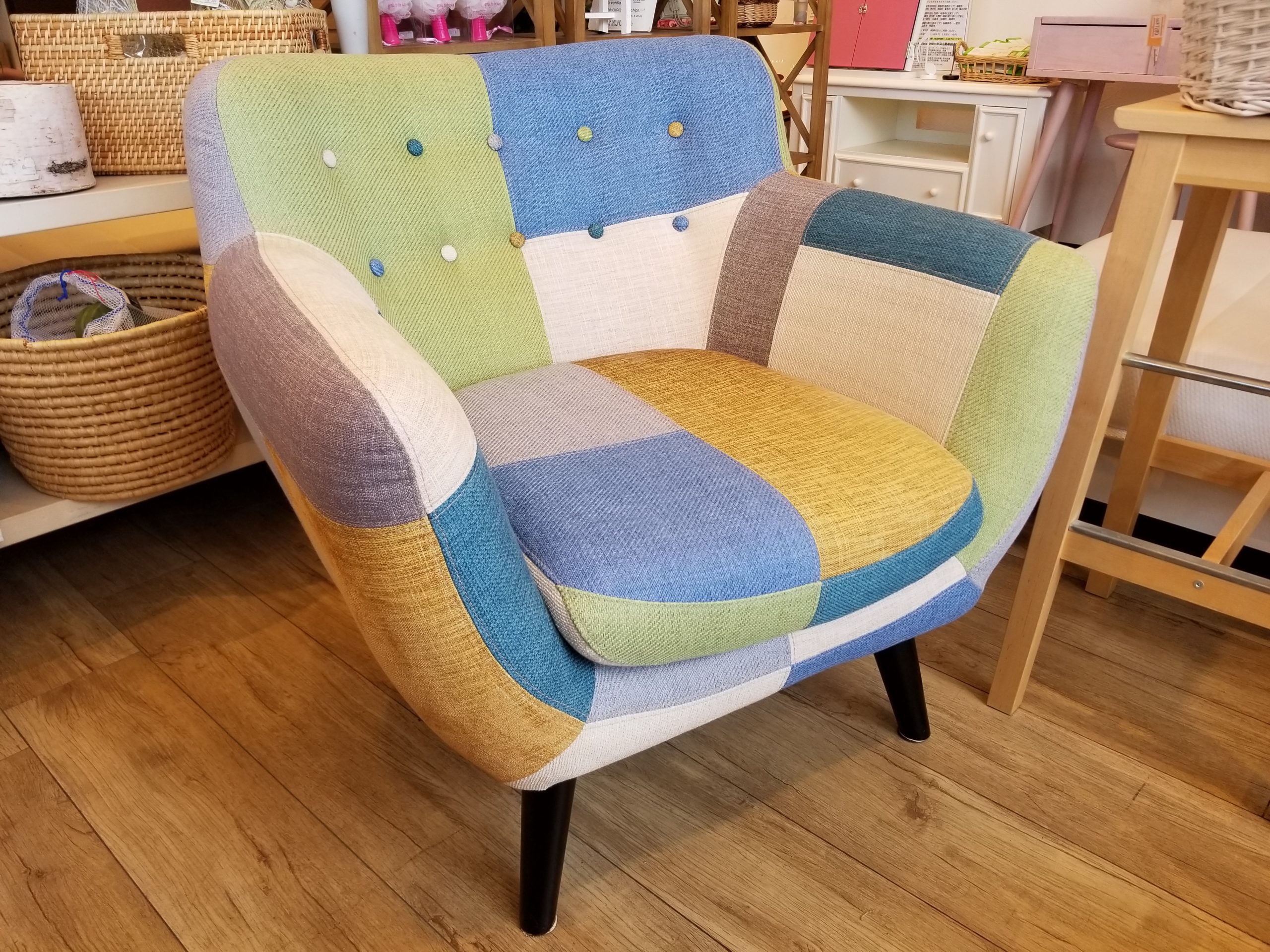 Francfranc / フランフラン NAVIA / ナビア パッチワークソファ 1人