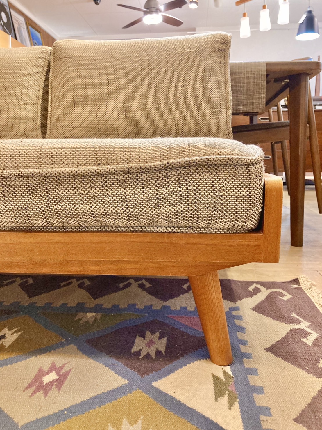 アルベロ 3人掛けカウチソファ オットマン付＊カバーリング＊ウニコ